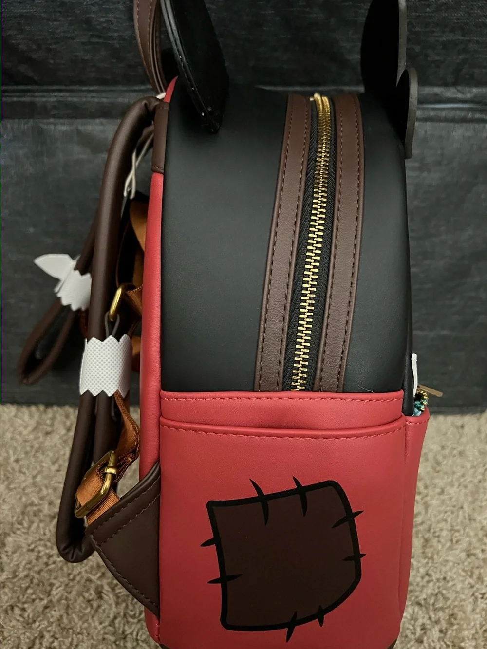 Loungefly Mickey Mouse Bob Cratchit Christmas Carol Backpack